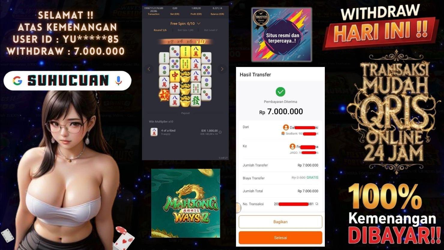 SUHUCUAN JACKPOT SLOT MAHJONG WAYS 2